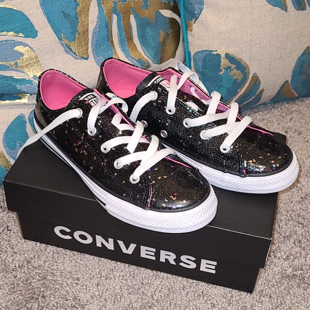 Converse ALL STAR BLACK CONFETTI-NEVER WORN